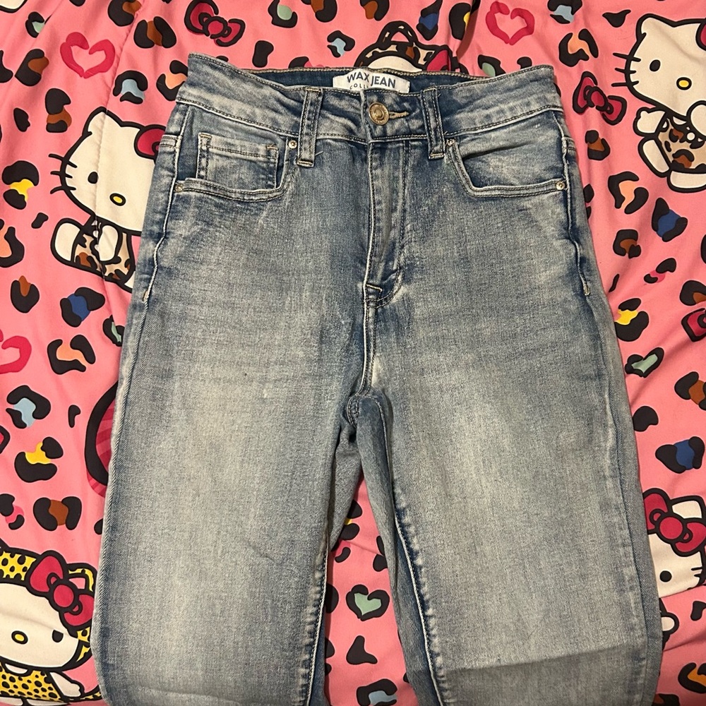 Wax Jean Blue High Rise Jeans